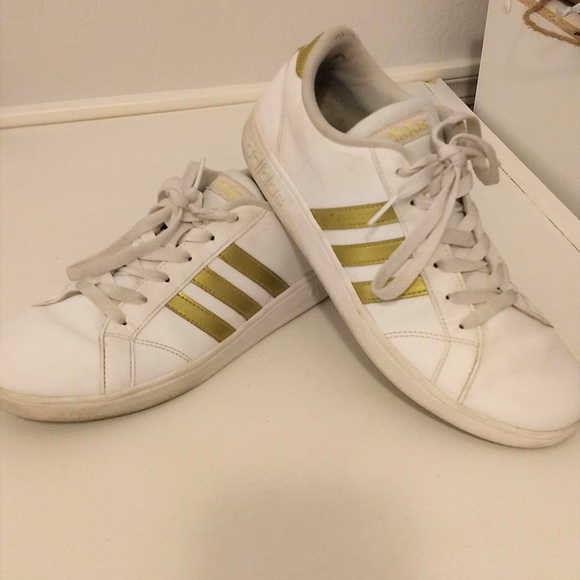 adidas gold color shoes